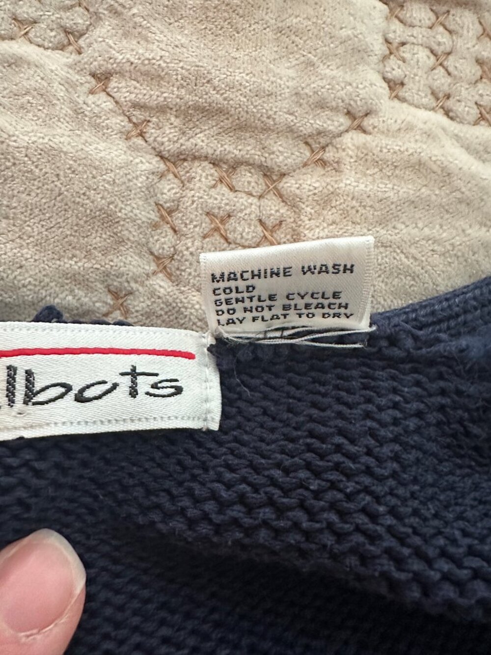 Talbots Navy Blue Cardigan Sweater - Picture 2 of 7